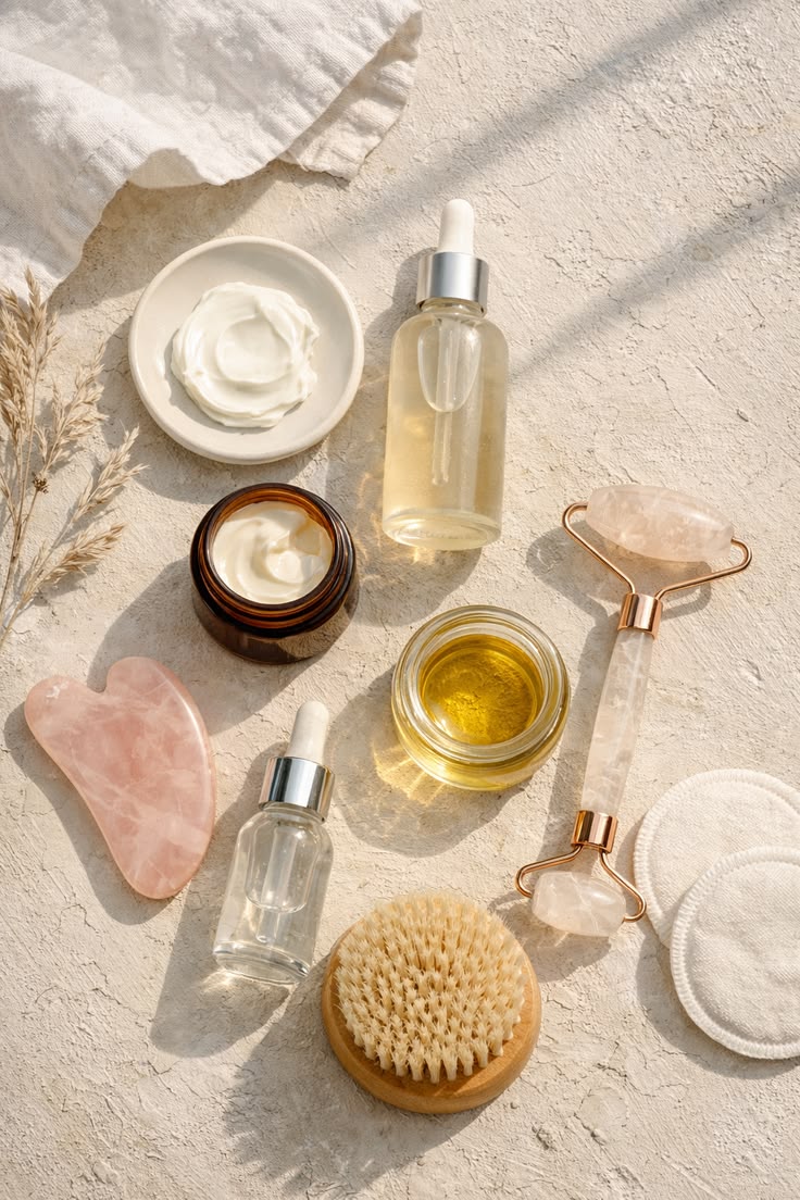 glow ritual essentials clean girl skincare aesthetic